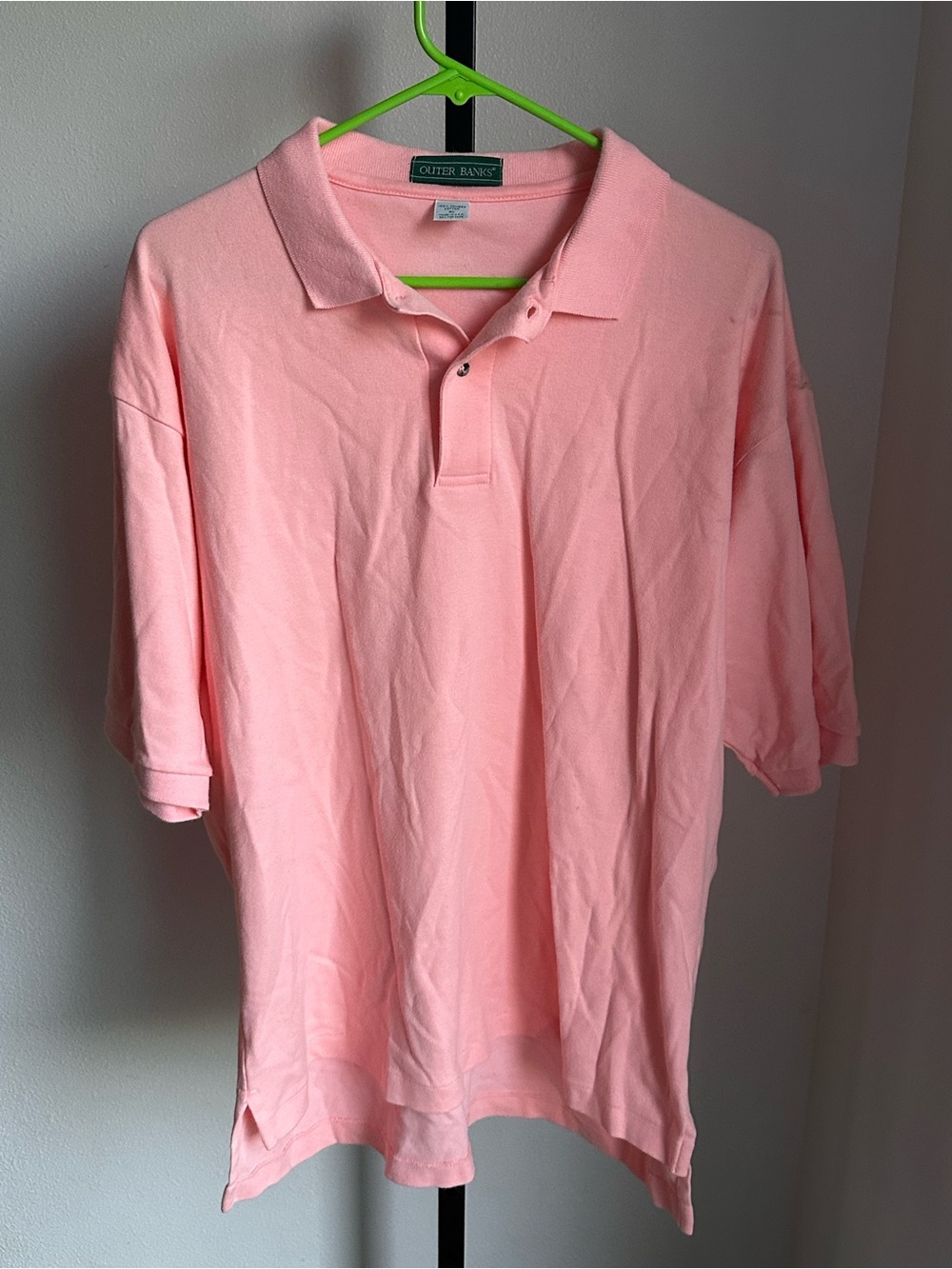 Outer banks xl pink polo cotton shirt